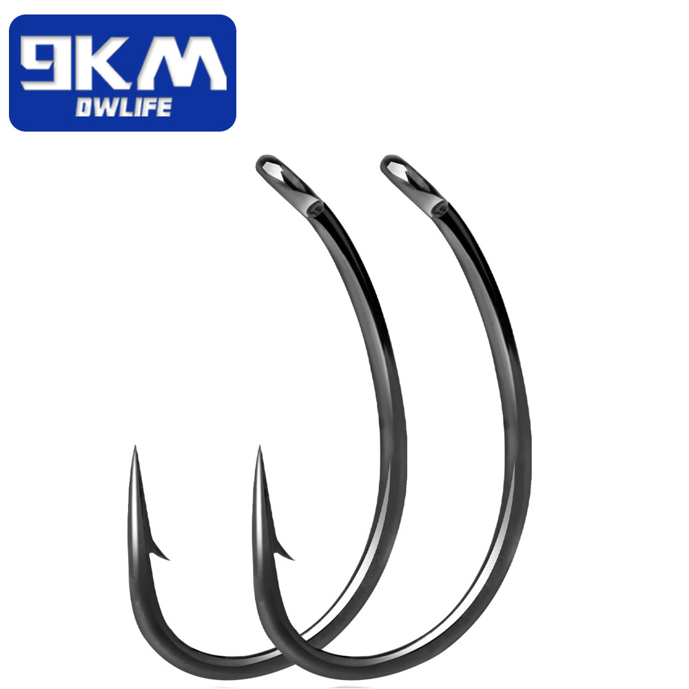 Fishing Hook Circle - 9KM 50-100 stuks karpervishaken, hoogwaardig koolstofstaal