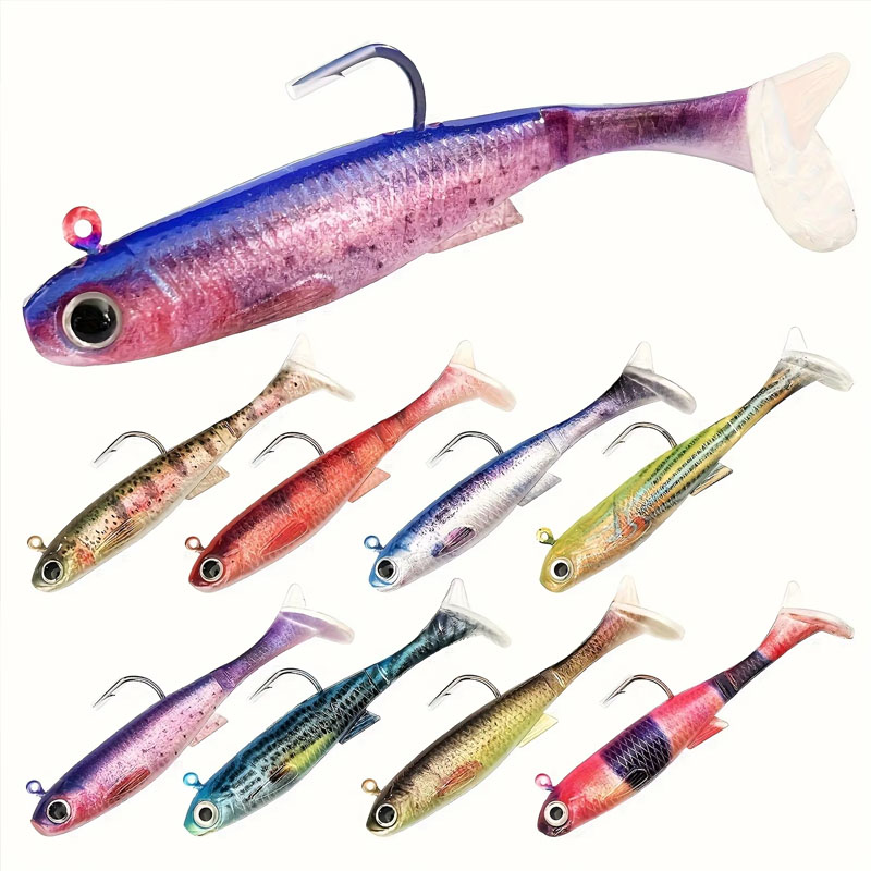 Fishing Hook Weedless - Voorgemonteerd zeebaars kunstaas | 3-pack onkruidloze