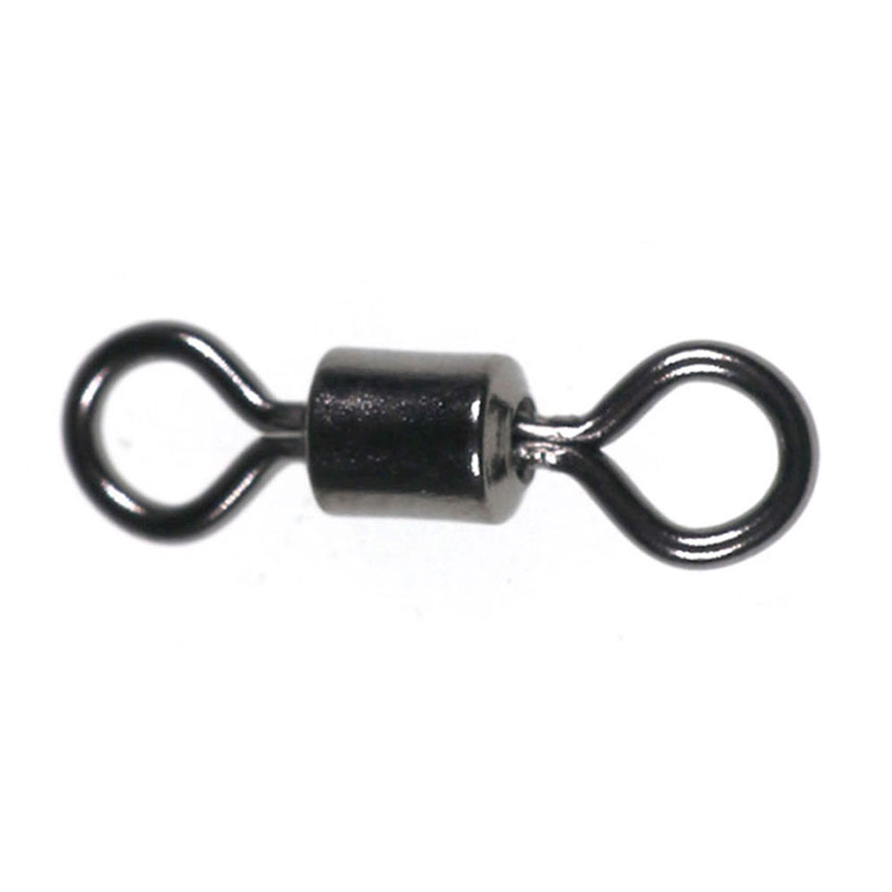Fishing Hook Size - 100Pcs Zwart 8 Vorm Rolling Swivel