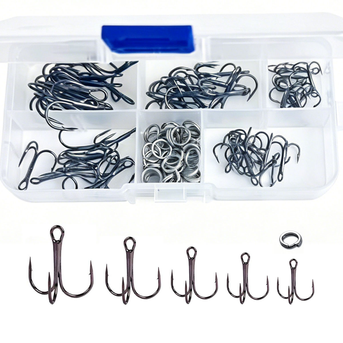 Fishing Hook Circle - 50/100 stks/doos Vissen Dreggen Kit Koolstofstaal