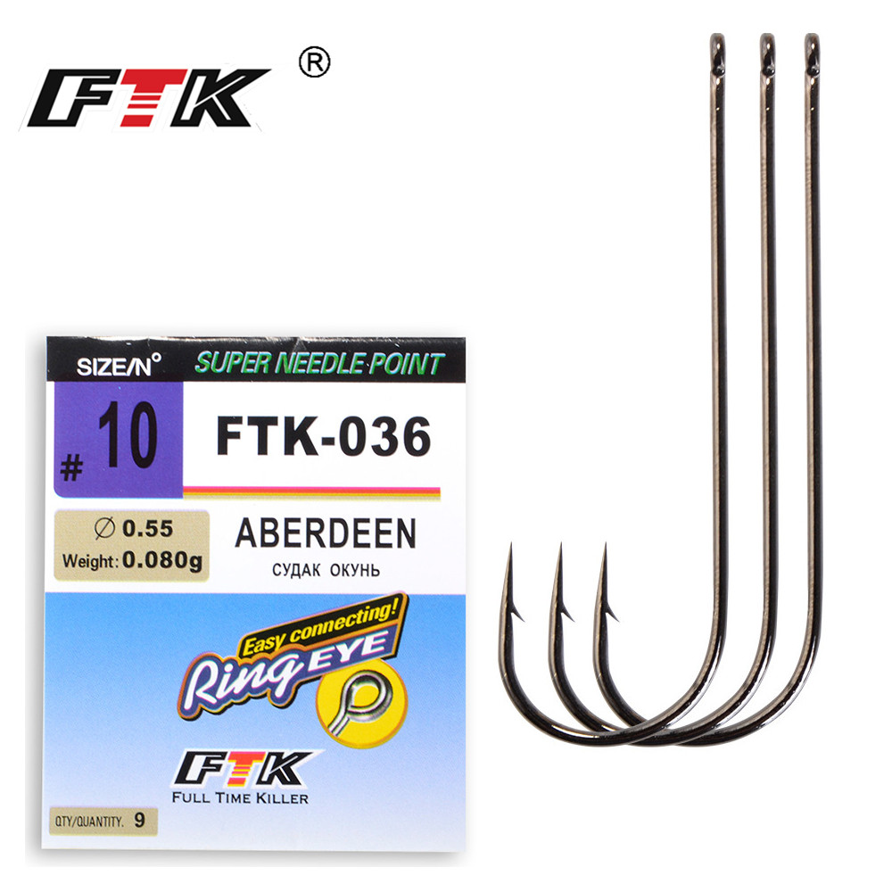 Fishing Hook Offset - Ftk Klassieke Aberdeen Zee Vishaken Uit