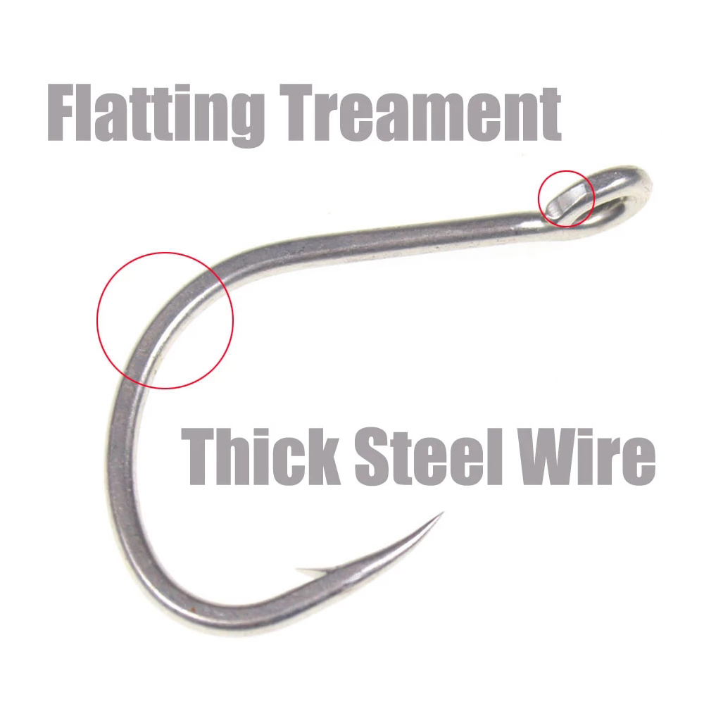 10 Pcs Matte Tin Anti-Roest Zo - Fishing Hook Offset recensie en prijs