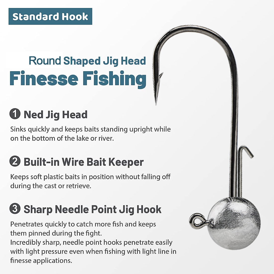 FishTrip 1 ~ 10 stks Ned Jig H - Fishing Hook Weedless recensie en prijs