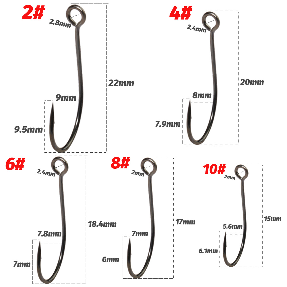 20 STKS Grote Ring Enkele Hake - Fishing Hook Circle recensie en prijs