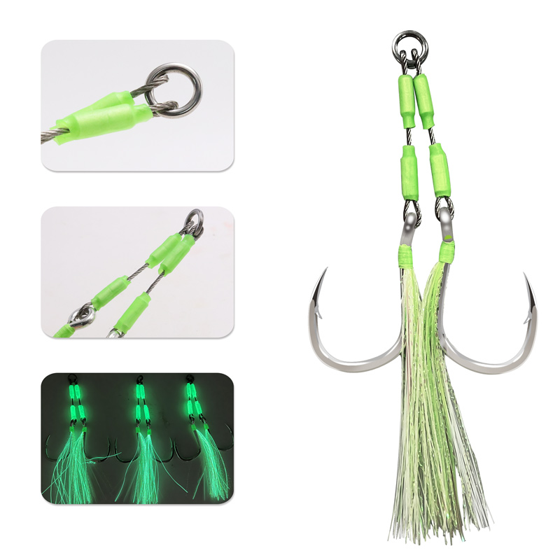 ZYZHE 1/3/5pcs Jig Assist Hook - Fishing Hook Assortment recensie en prijs