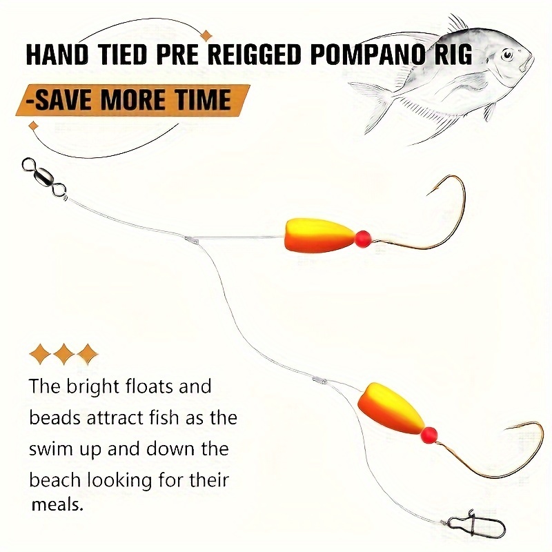 3 stks Pompano Rigs Surf Visse - Fishing Hook Circle recensie en prijs