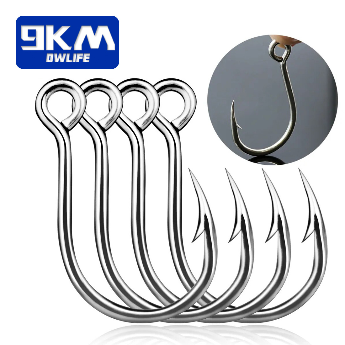 9KM Vishaken 25 Stuks Jig Haak - Fishing Hook Offset recensie en prijs