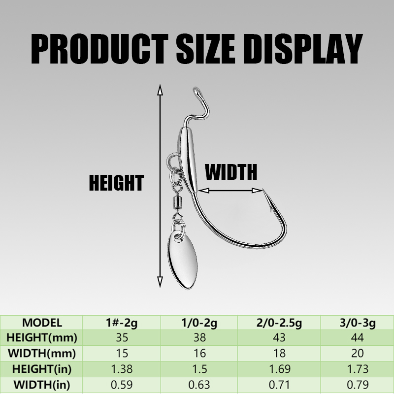 [TUODIAO] Crank Hook Jig Heads - Fishing Hook Weedless recensie en prijs