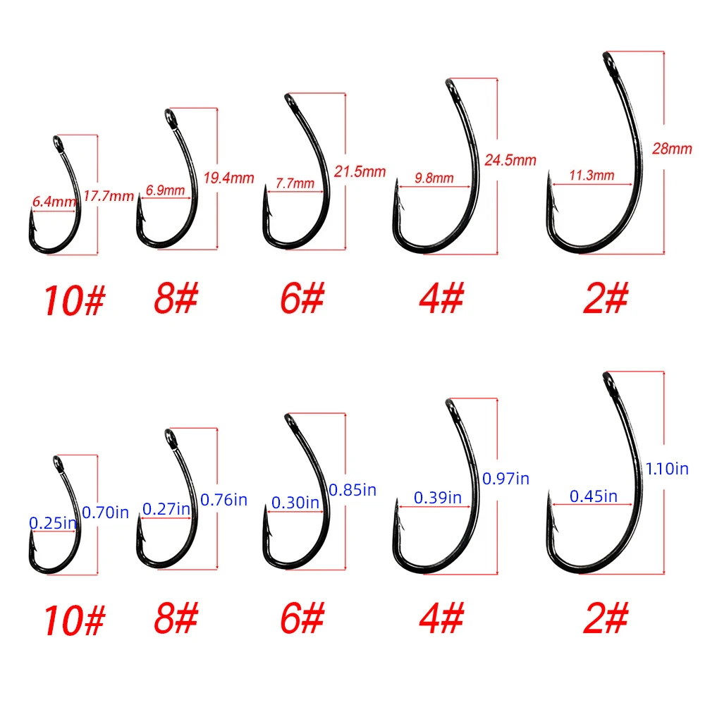 100 stks Coating High Carbon R - Fishing Hook Assortment recensie en prijs