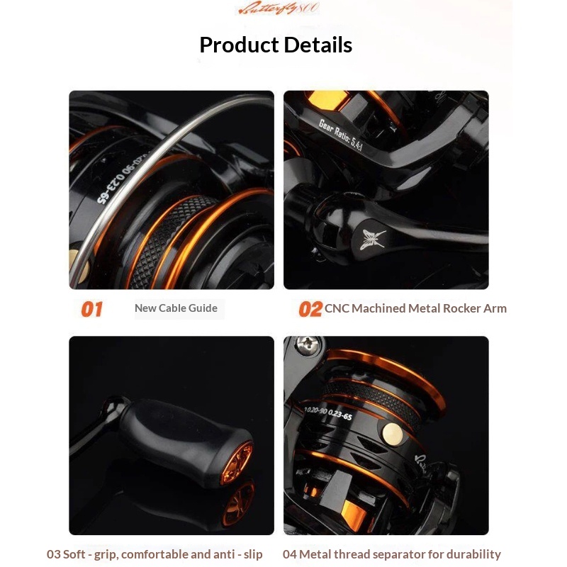 Butterfly Spinning Reel 800 Si - Abu Garcia Reel Revo recensie en prijs