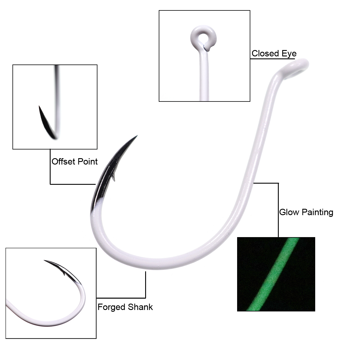 25 stks/doos Lichtgevende Geïm - Fishing Hook Assortment recensie en prijs