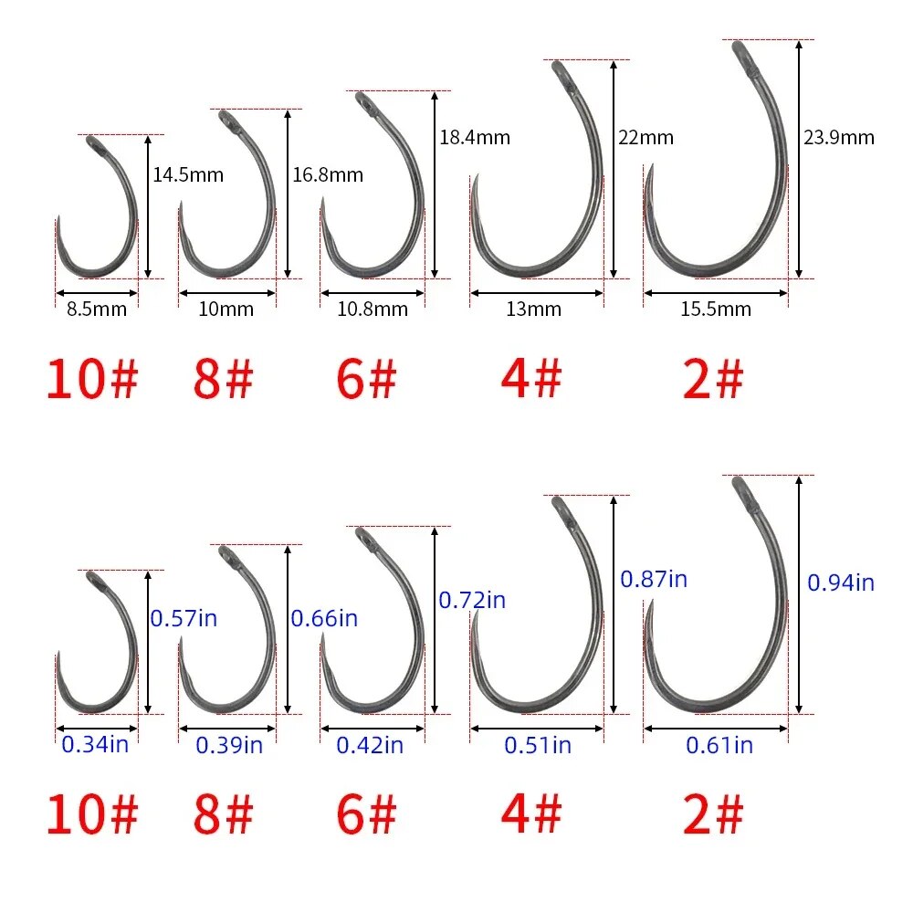 Hirisi 50 stks Coating High Ca - Fishing Hook Barbless recensie en prijs